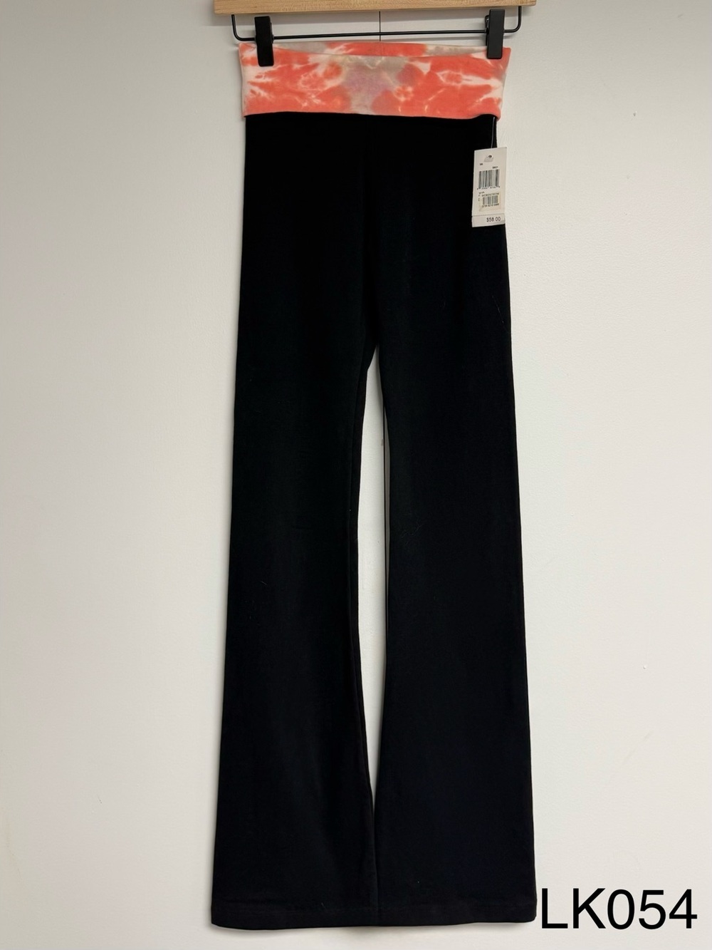 Hard Tail Forever NWT XS Tie Dye Foldover Flare Yoga Pants Y2K